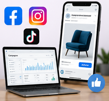 Pubicité raiseau sociaux